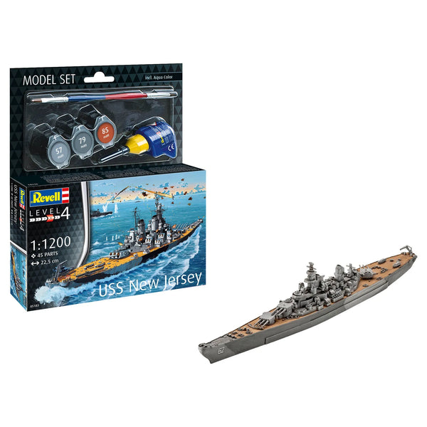 1/1200 Battleship USS New Jersey Model Set