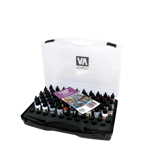 Game Air Plastic Case 51 Colors 8 Primers 5 Auxiliary Airbrush Cleaner