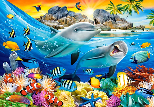image1_1000pc Dolphins In The Tropics Puzzle