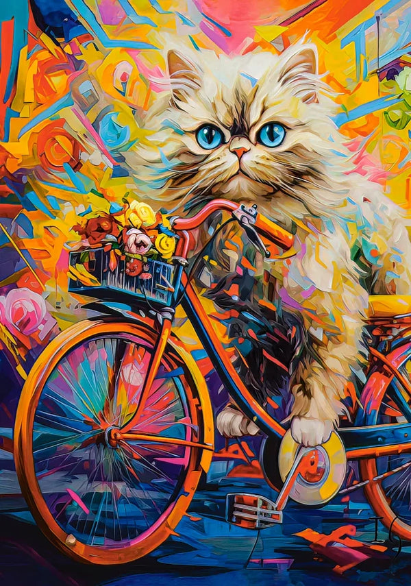 image1-500pc Kittens Floral Ride Puzzle