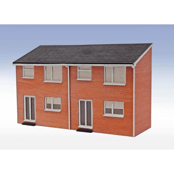 OO/HO Lineside 1960s Semi-Det House Backs - Laser Cut Kit