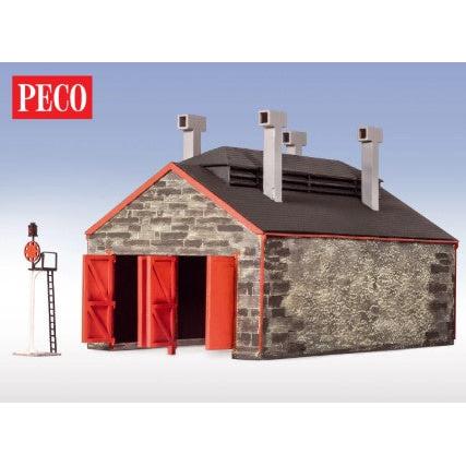 image1_OO/HO Stone Two Road Engine Shed – Laser Cut Kit
