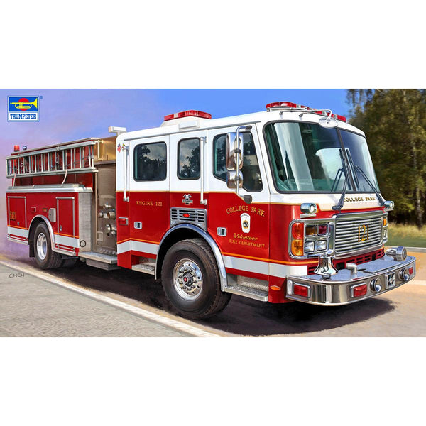 image1_1/72 American LaFrance Eagle Fire Pumper Plastic Model Kit